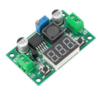Понижающий DC-DC модуль 3А LM2596 с вольтметром ТИП1 (СК47)