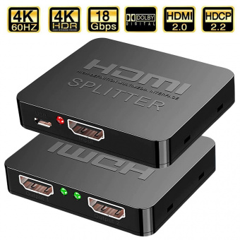 Видео переходник Орбита OT-AVW50 сплиттер (1вх.HDMI-2вых.HDMI)