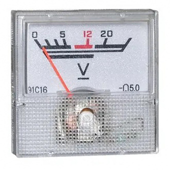 Вольтметр 40х40 20V (СК74)