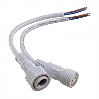 Разъем герметичный 2pin WP L=40 D=21.5mm 2*0.75мм2 (f13)