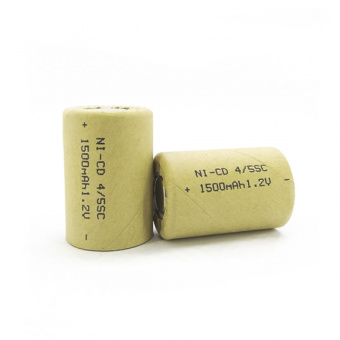 Аккумулятор Ni-Cd 4/5SC (1.2V, 1500mAh реал.1300mA)
