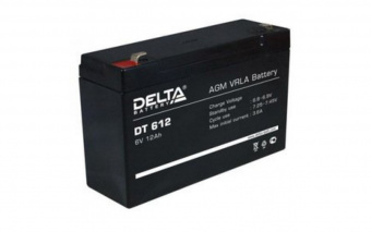 Аккумулятор 6В 12А/ч Delta DT612 151х50х100