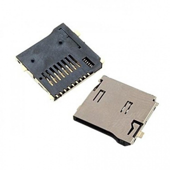 Держатель карт micro-SD SMD 9конт ejector (ШК9)