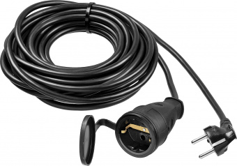 Силовой удлинитель-шнур ЗУБР ПВС 315-Ш ПВС 3х1.5 10 м IP44, 3500Вт