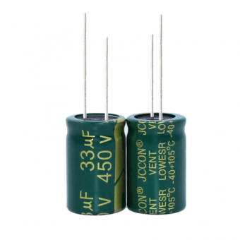 Конденсатор электролитический 33UF 450V 105*C 16*25 JCCON (c13)