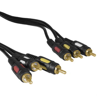Кабель 3 RCA - 3 RCA G 3m RUICHI 