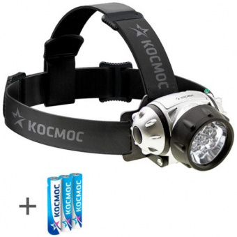 Налобный фонарь КОСМОС H7LED, 7св/д (106lm), 3 реж