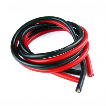 Кабель 12AWG луженая медь 1*3.4 черный (термостойкий силикон 680 жил)