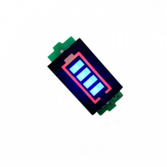 Индикатор заряда Li-ion батареи 1-8S (универсальный) 31*20*7мм зеленый (СК50)