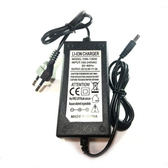 Зарядное устройство для Li-ion аккумуляторов 12.6VDC 3A 5.5*2.5 3хLi-Ion
