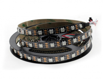 Адресная светодиодная RGB лента WS2812b (5В, 18Вт, 60 led, ip30, 1м) (ШК8)