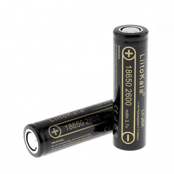 Аккумулятор литий-ионный 18650 LiitoKala 2600mah 3.7v