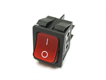 Переключатель IRS-201-8C on-off красный (15A 250VAC) (4 контакта) (К9)(КР-1-А1)