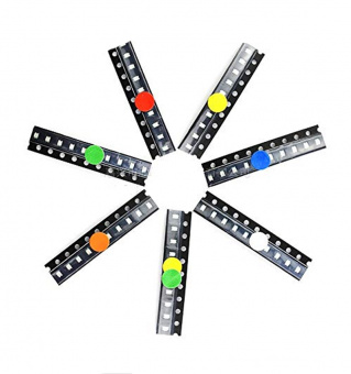 Набор SMD светодиодов 0805 (7х10=70шт) (Д5)