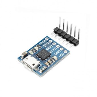 Модуль преобразователя интерфейсов micro USB to TTL UART CP2102 (СК58)