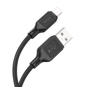 Кабель USB - Lightning/1м HOCO X90 2.4A Black