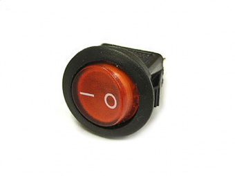 Переключатель IRS-101-8C on-off красный (6A 250VAC) (И13)(КР-1-Д1)