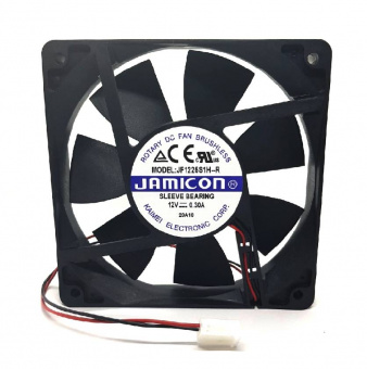 Вентилятор 120x120x25 12025 12VDC 0.30A 2400об/мин JF1225S1H-R подшипник скольжения Jamicon