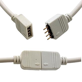 Коннектор LED4P 0,3см белый (СК5)