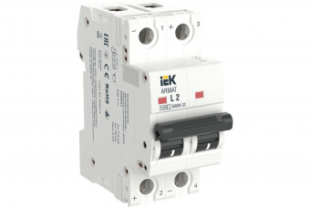 Автоматический выключатель IEK Armat m06n-dc 2p, l, 2а AR-M06N-2-L002DC
