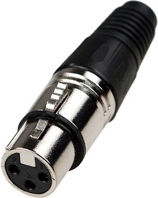 Разъем XLR / CANON (гнездо на кабель) тип2 черный (Б15)