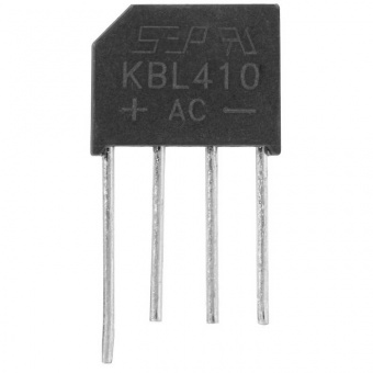 Диодный мост KBL410 (RS407) 4A 1000V рядный (Ё9)