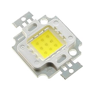 Светодиод мощ 10W (факт 4-5Вт) 10.8v 450mA Белый 5000-6000K (Г4)