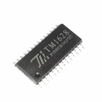 TM1628A Драйвер LED дисплея 10 сегментов Х 7 сеток 70 матр. 10х2 идентификацион. кнопок Китай (О7)