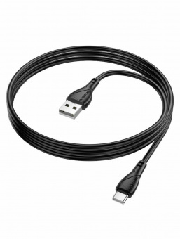Кабель (А/Type-C) 1м BOROFONE BX121 3.0A Черный