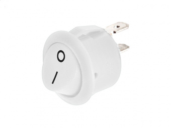 Переключатель KCD1-05 ON-OFF 6A 250V (2 контакта) белый (Й9)