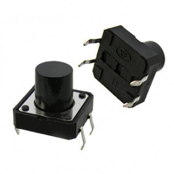 Кнопка тактовая 12*12*8 DIP KAN1211-0801B (Х10) (КР1-В6)