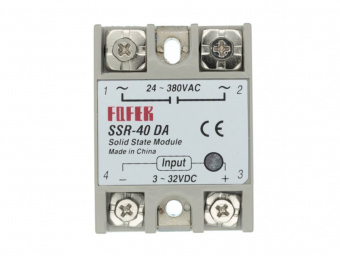 Твердотельное реле SSR-40DA 24-380VAC 40А (3-32v) (И12)
