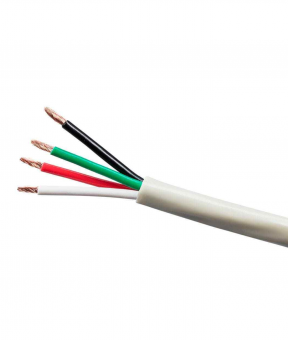 Кабель для USB шнуров 4 жилы OD3.0 белый (СКП2-21)