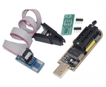 Программатор CH341A FLASH EEPROM с клипсой-адаптер для SOIC(SOP)-8 (СК57)