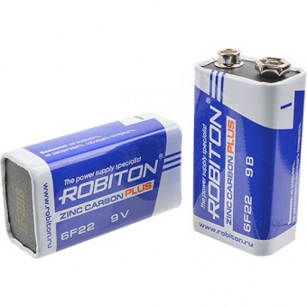 Батарейка 9V 6F22 1S Robiton (СК44)