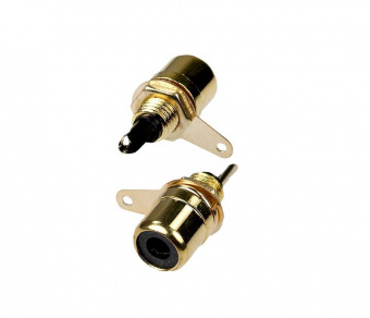 Гнездо на корпус RCA (тюльпан) RP-1 черный (Н1)