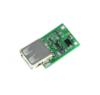 Повышающий DC-DC модуль (вход 0.9-5V выход 5V, USB разъём до 0.5А) (СК40) (КР1-А16)