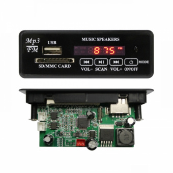 MP3 панель с ДУ 6851 AMP-1 на чипе AU6860CA/8002 12VDC