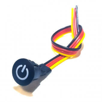 Кнопка сенсорная BTS 7-12V BLACK ф16 Dimming (П0)