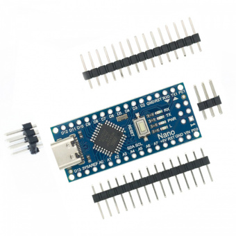 Arduino Nano V3 AVR Atm328P-20AU CH340 (клон) TYPE-C пины НЕ припаяны (СК37)
