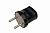 Вилка прямая б/з 470509 черная 6А 250В General (СК12)