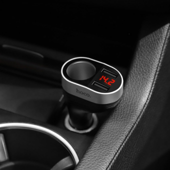 hoco-z29-regal-digital-display-cigarette-lighter-car-charger-voltage